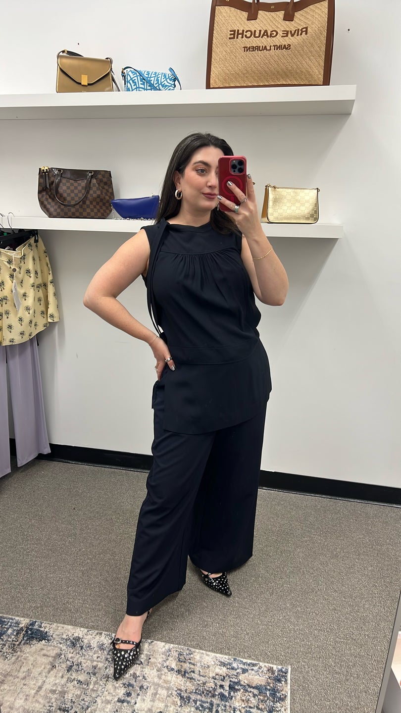 MARNI Dark Navy Tank Blouse (449)