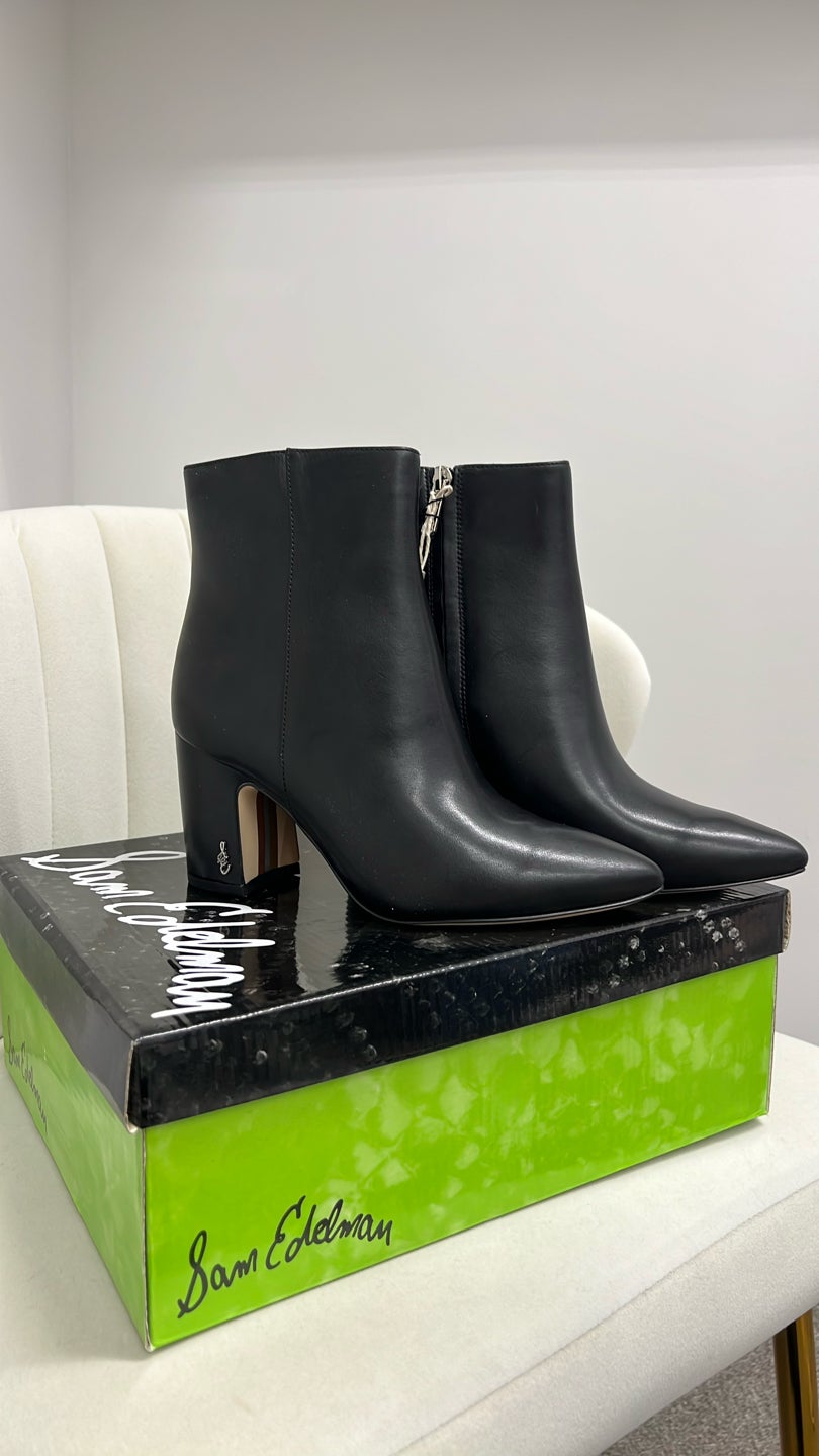 SAM EDELMAN Black Ankle Bootie — view 2