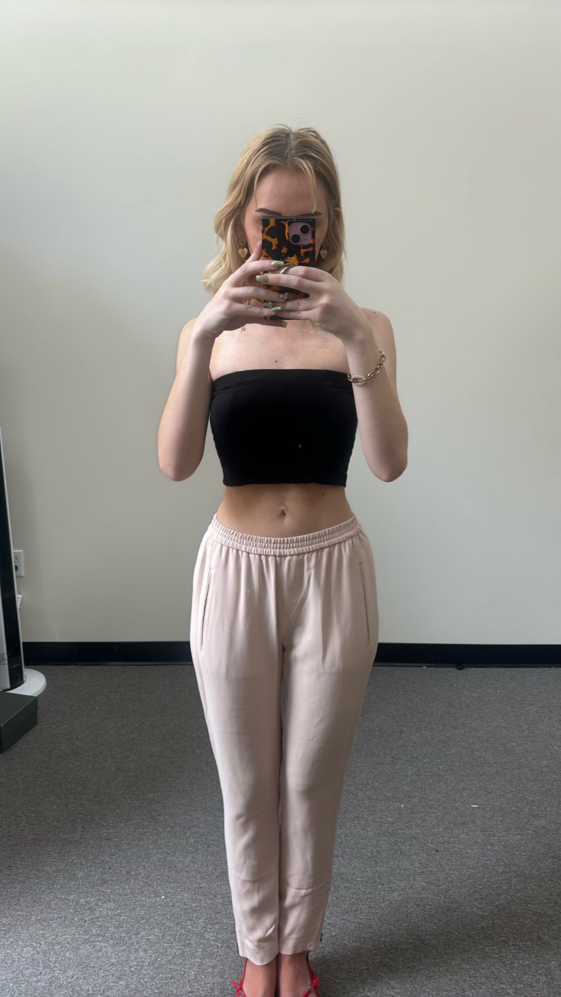 STELLA MCCARTNEY Nude Pink Tapered Trousers