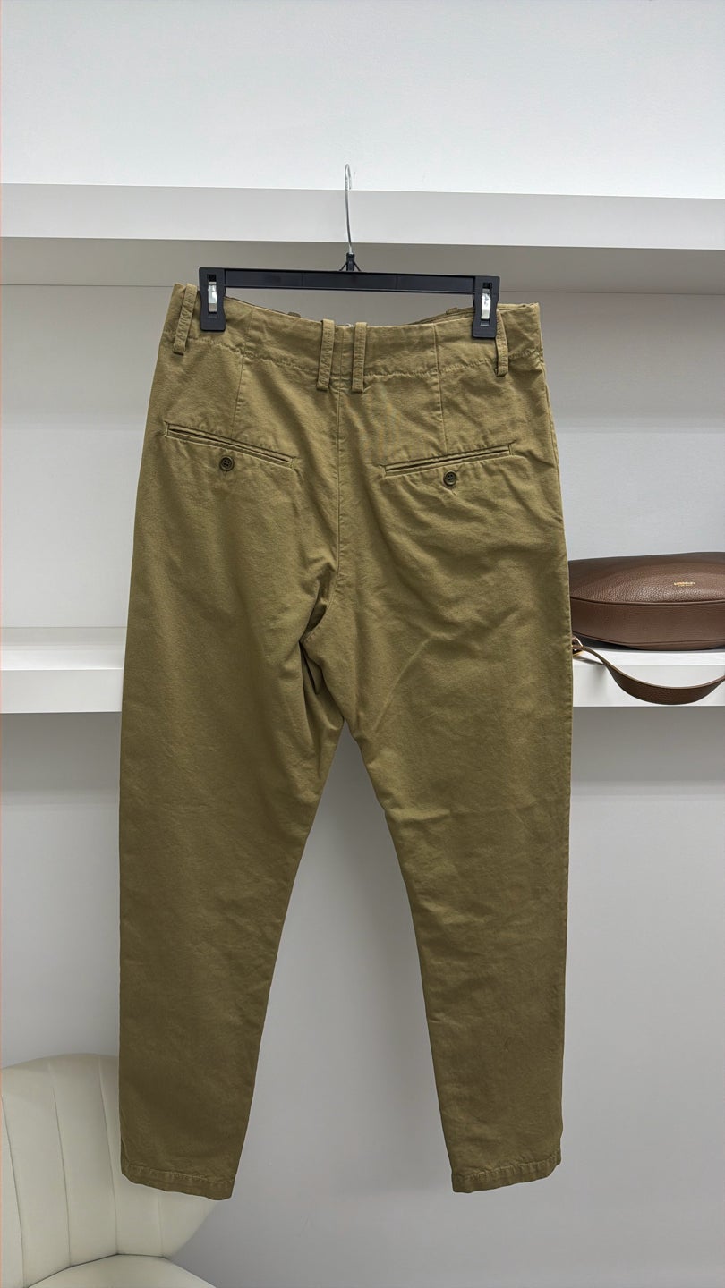 ISABEL MARANT Olive green mens casual pants (526) — view 3