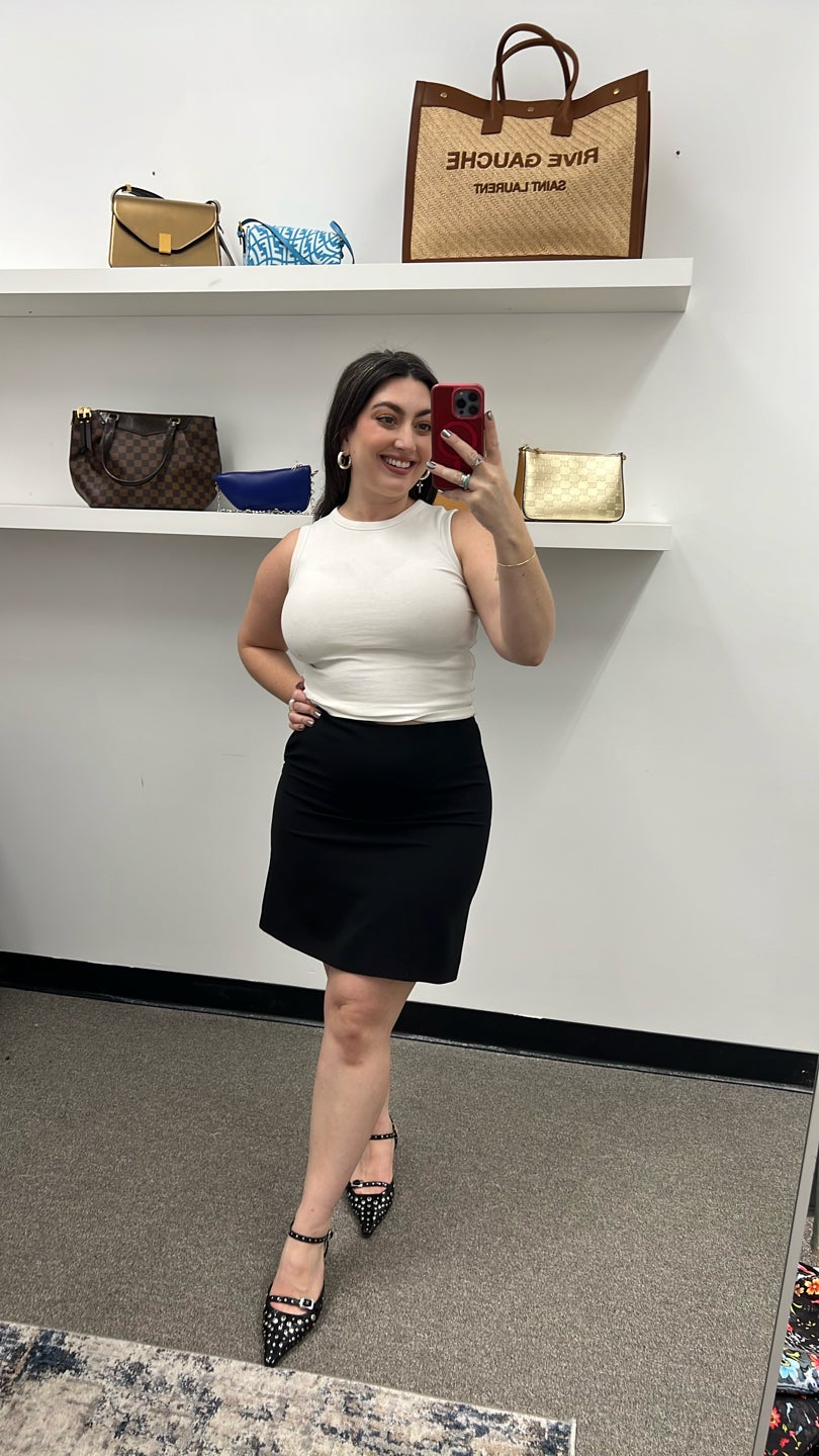 THEORY π€ Black Mini/Midi Skirt % (504) β view 2