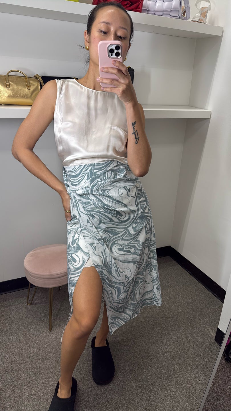 SIMKHAI 💙Resort print midi skirt 💎 — view 2