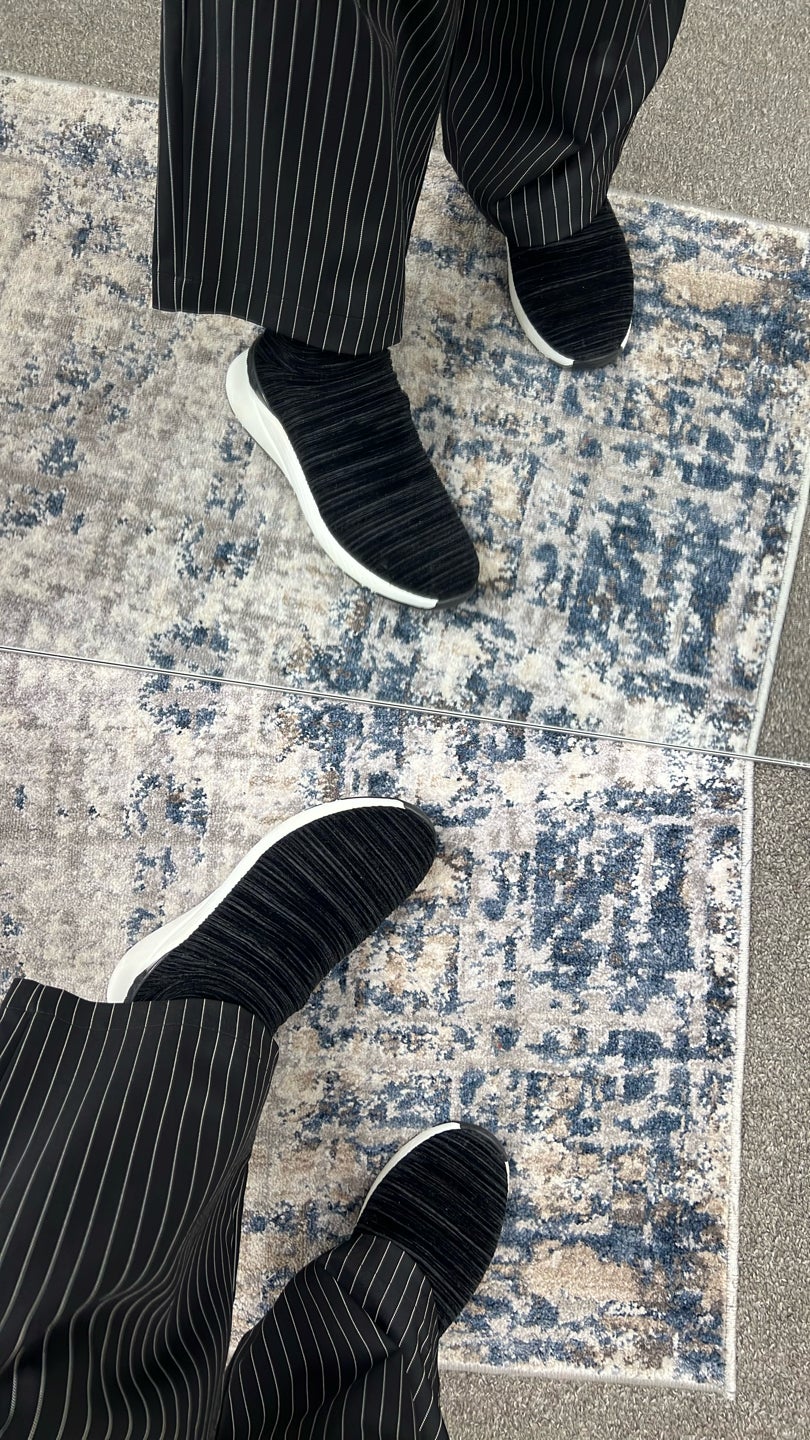 CASADEI Black Velvet Slip On Sneakers — view 2