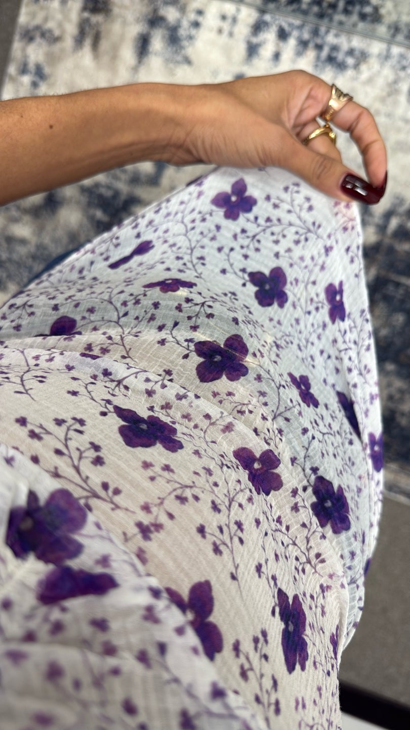 ISABEL MARANT 🥰 White and Purple Three Quarter Top — view 3