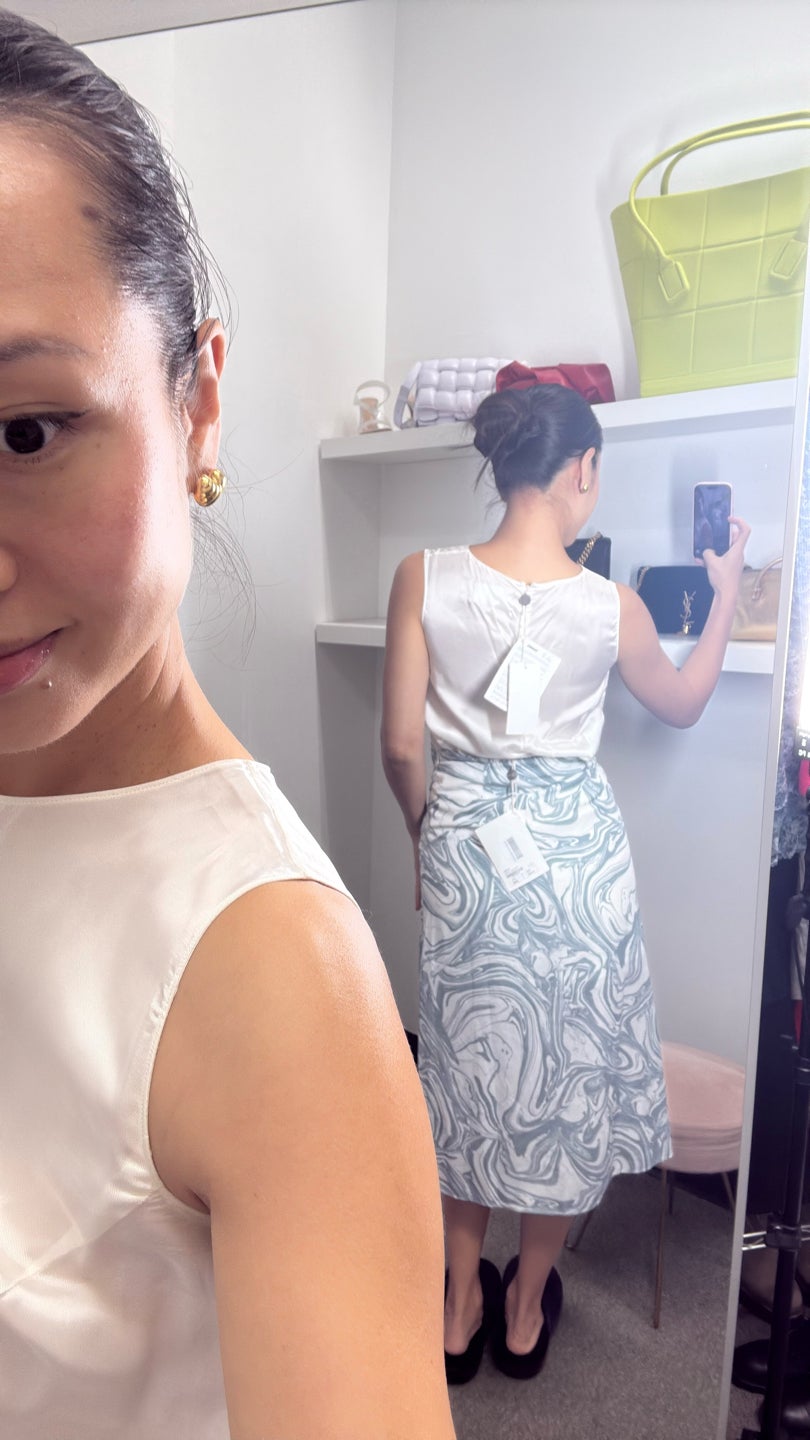SIMKHAI 💙Resort print midi skirt 💎 — view 3