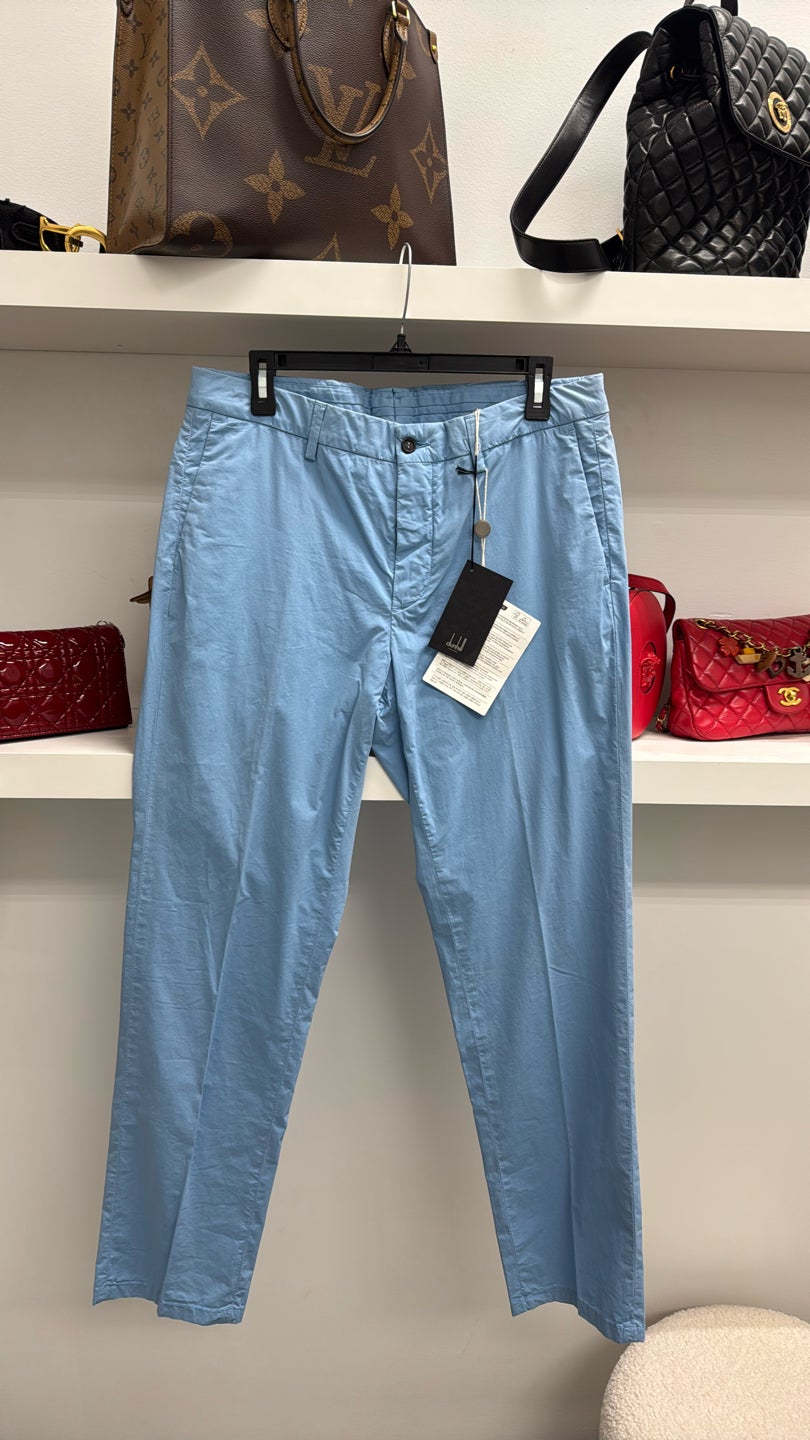 DUNHILL Light blue mens pants casual — view 2