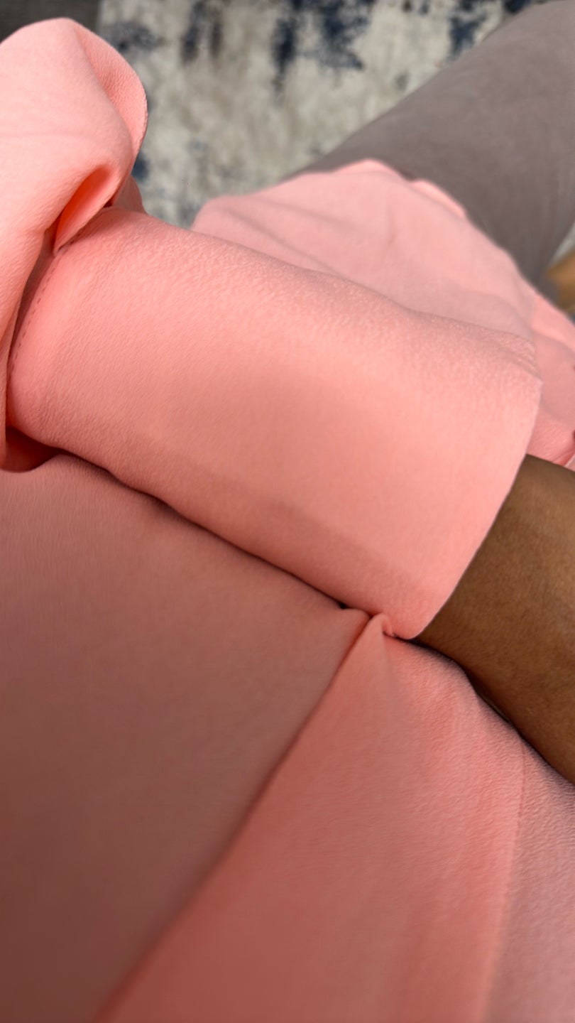 ELISABETTA FRANCHI Peach Viscose Button Down (1047) — view 2