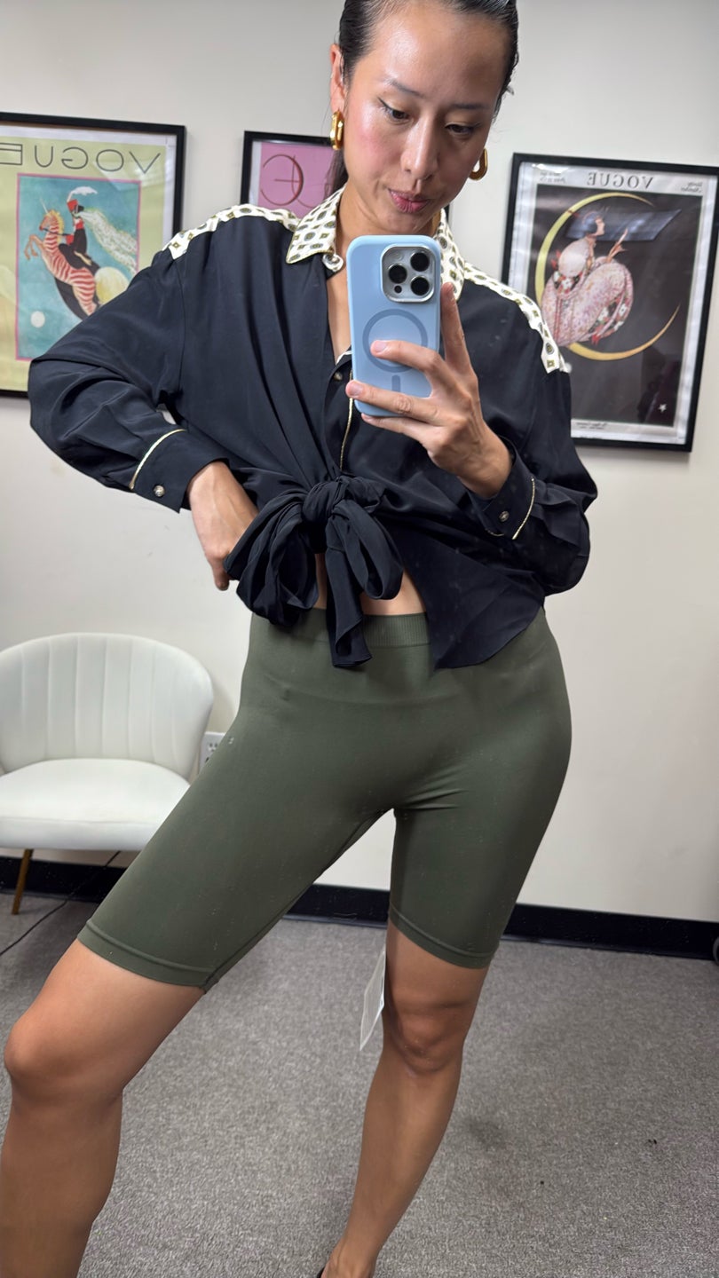HELMUT LANG ❤️‍🔥NEW WITH TAG❤️‍🔥Sage bike short (1080)