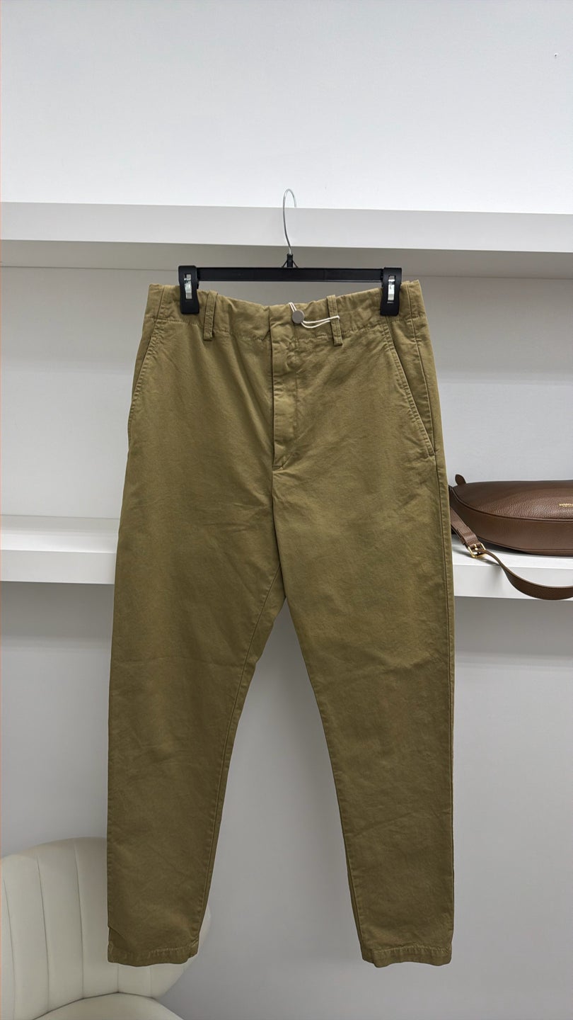 ISABEL MARANT Olive green mens casual pants (526)
