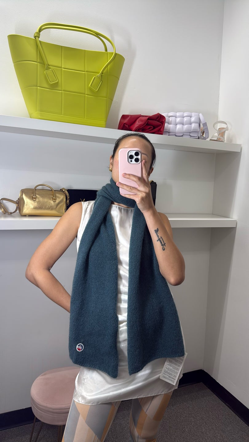 FUSALP Mohair x Scarf💚 new with tag💞Long green scarf — view 2