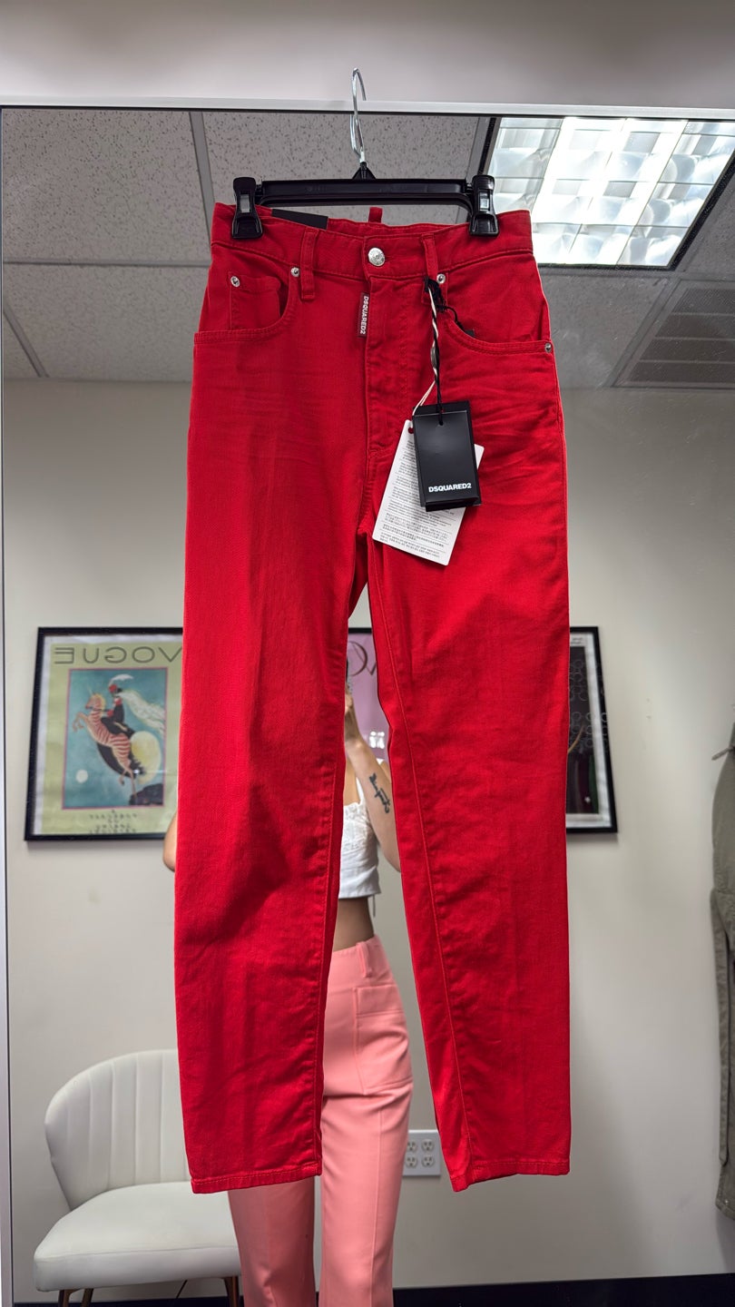 DSQUARED2 🔥Twiggy jeans❤️‍🔥Logo stamp on pocket high waisted (1064) — view 3