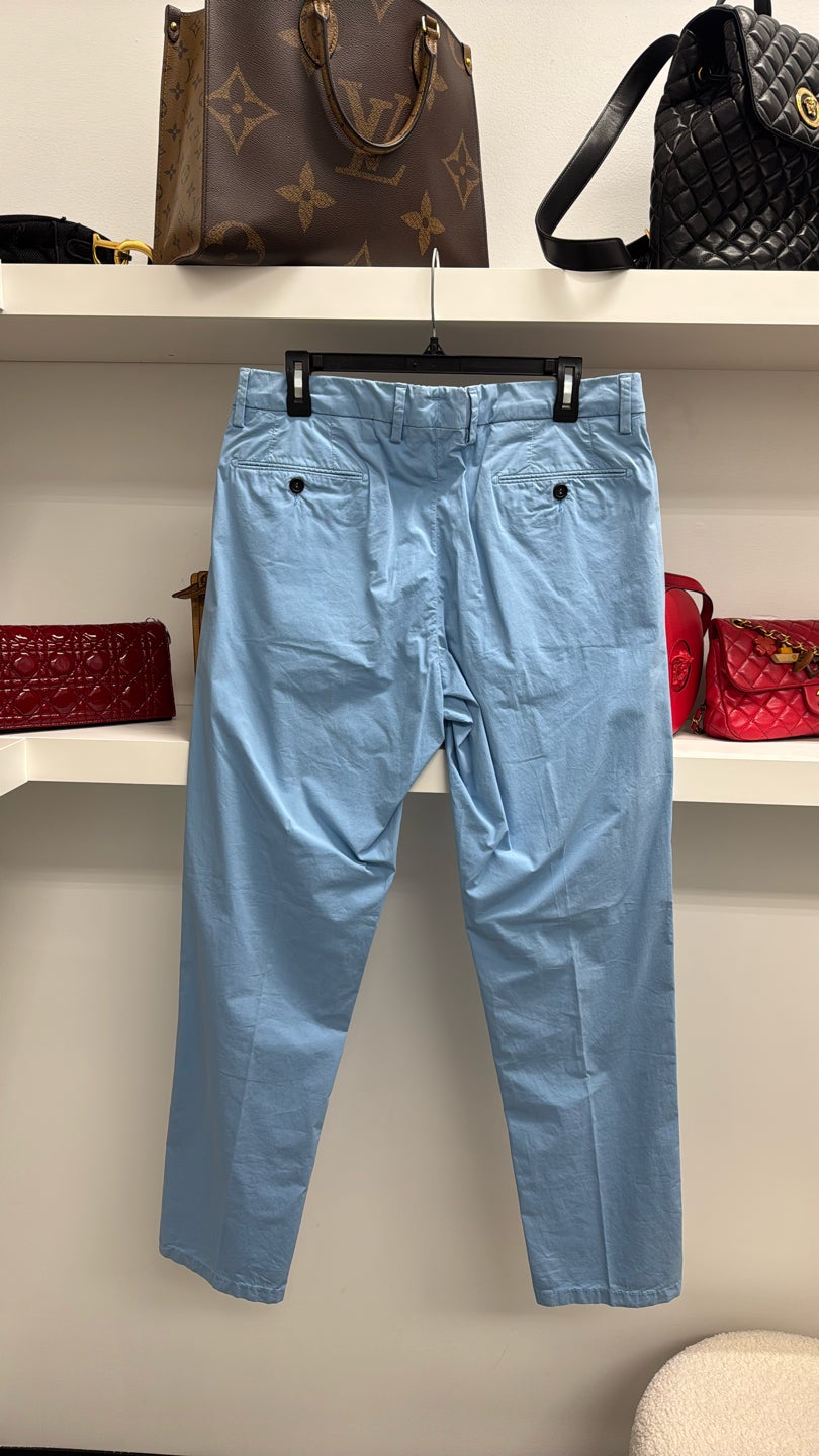 DUNHILL Light blue mens pants casual — view 3