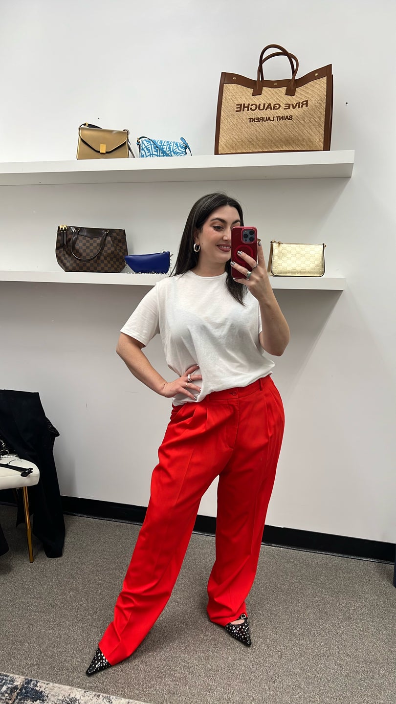 STELLA MCCARTNEY ❤️ Red Baggy Trousers