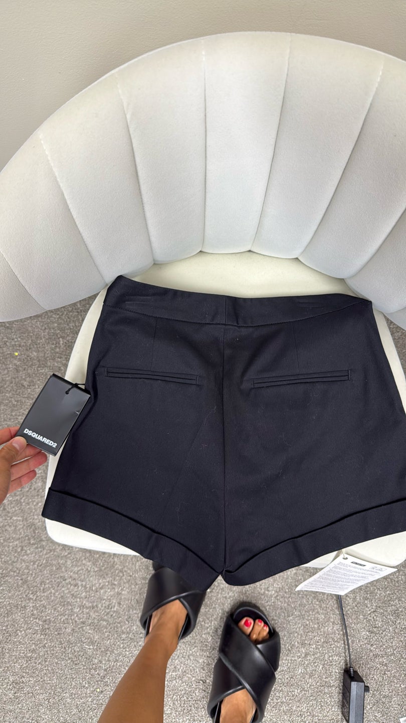 DSQUARED2 🔥High waisted hotshort🔥timless black (1048)