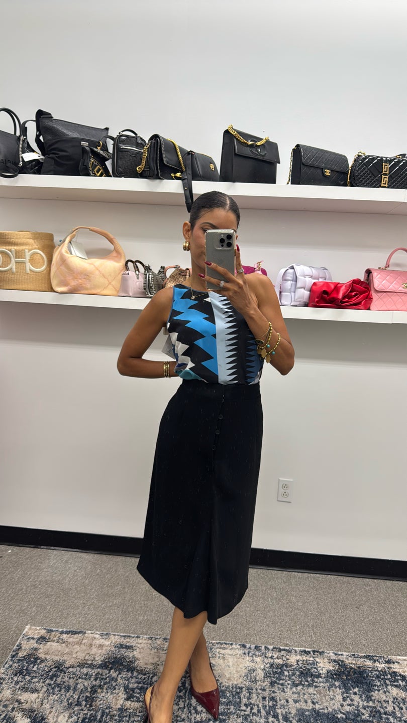 MAISON MARGIELA Black Silk Blend Skirt — view 2