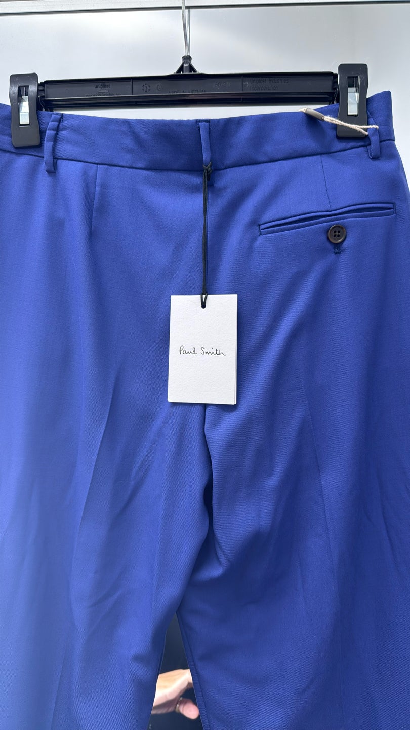 PAUL SMITH 💞100% Wool 💖Pleated suits pants + Tag (316) — view 2