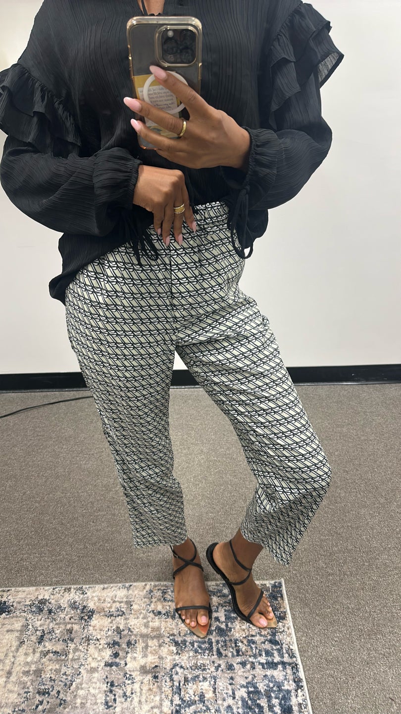 CHRISTIAN WIJNANTS Light green pattern pants can I get some? (1058) — view 2