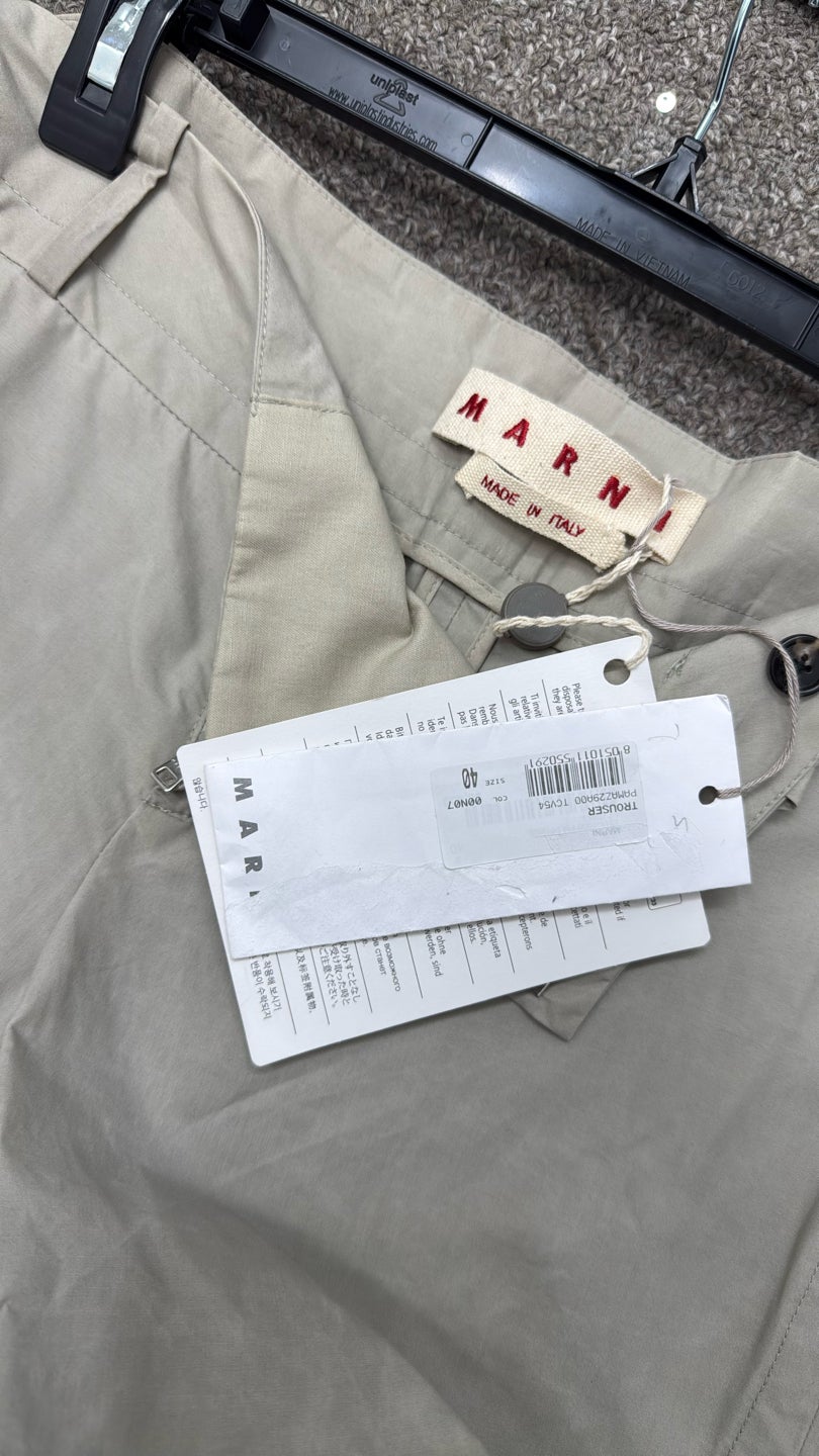 MARNI NEW marni ❤️100% cotton Everyday Khaki pants — view 3